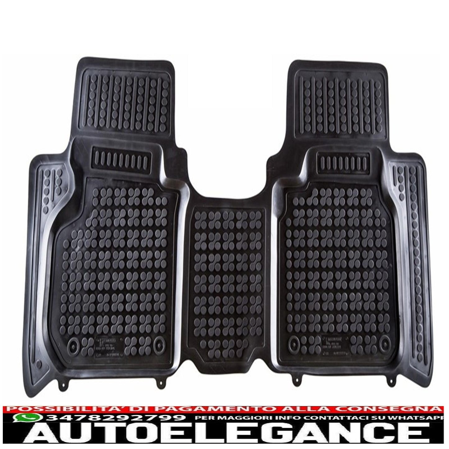 tappetini neri in gomma adatti per honda hr-v ii (2015-)