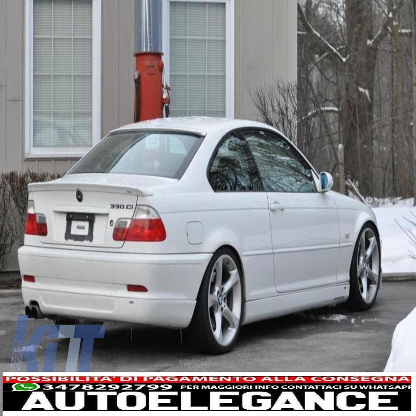 Rear Windshield Roof Spoiler Suitable For BMW 3 Series E46 Coupe 2D (1998-2005) acs design