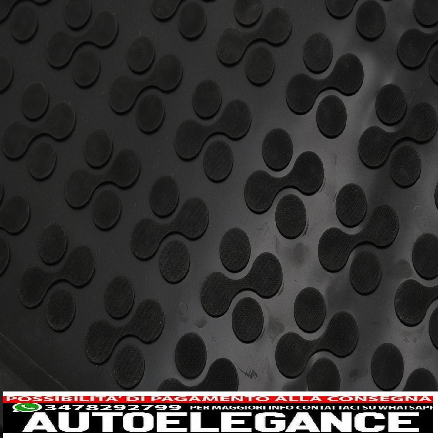 Black rubber boot mat suitable for saab 9-5 i (1997-2009)