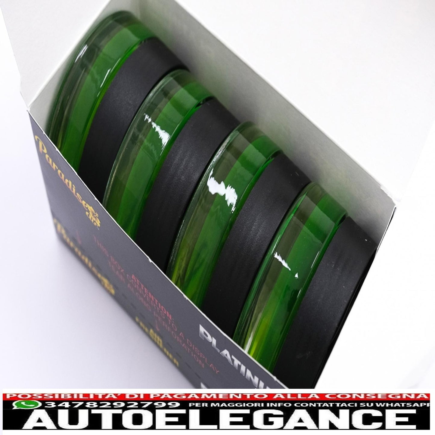 Paradise Fresh Air Ultimate gel deodorante per ambienti serie Platinum elimina odori 4 vasetti Tropic Twist