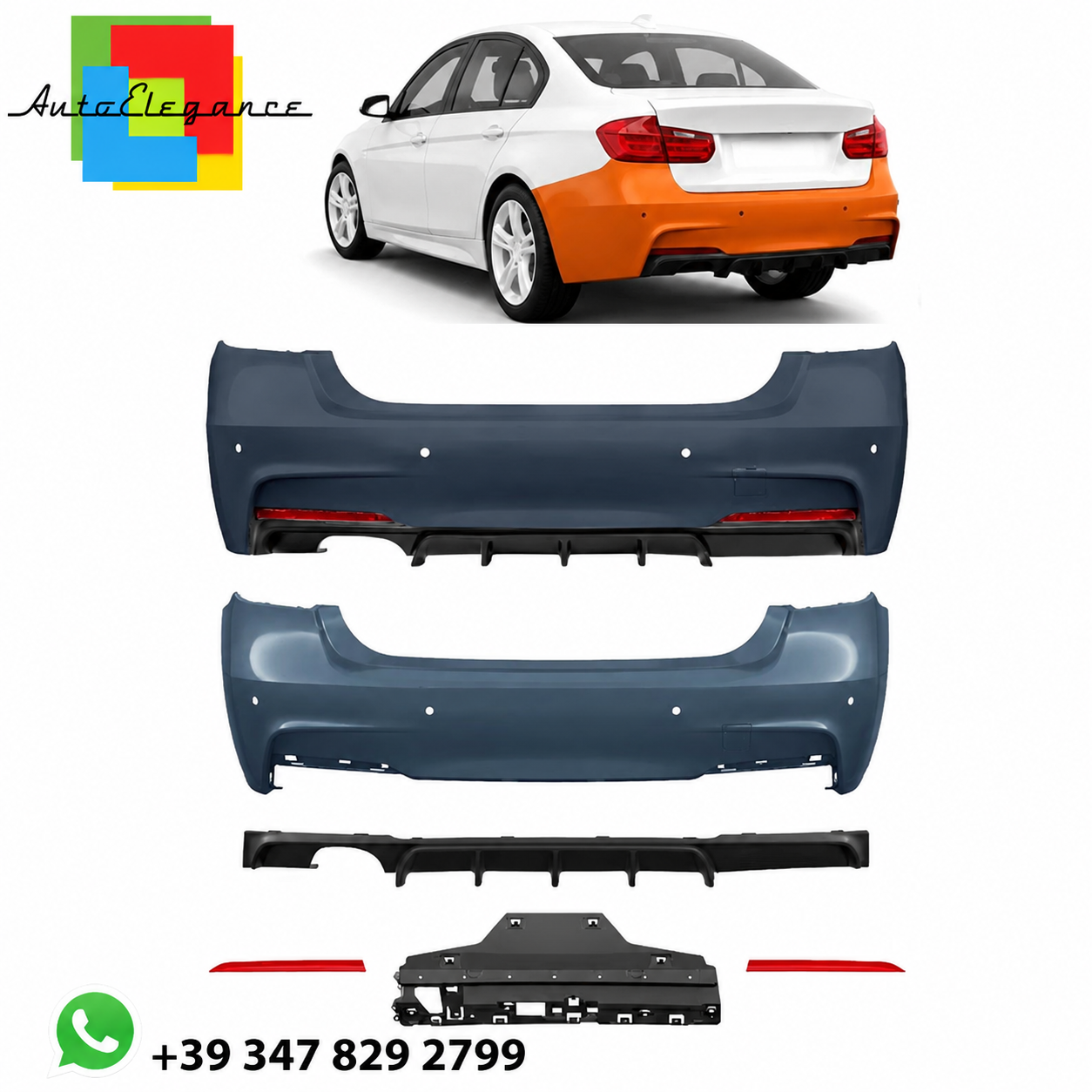 SPLITTER SUITABLE FOR VW GOLF 8 GTI GTD RLINE LOOK GLOSSY BLACK SPORTY DESIGN