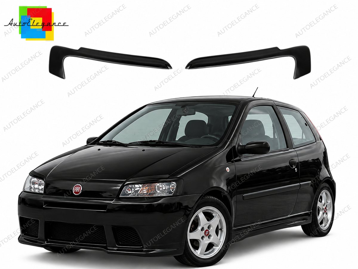 👉Sopracciglia Fari Adatto per Fiat Punto MK2 2000-2010 Plastica ABS👈
