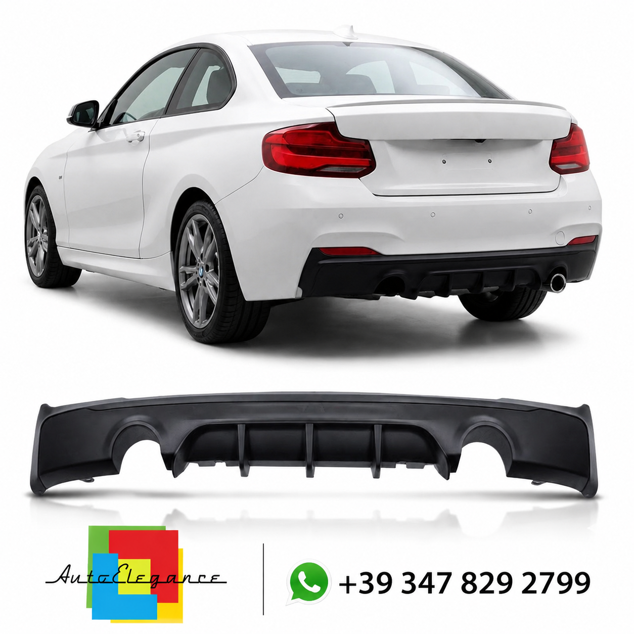 SPLITTER SUITABLE FOR VW GOLF 8 GTI GTD RLINE LOOK GLOSSY BLACK SPORTY DESIGN