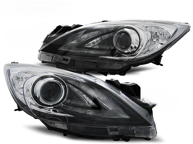 😎FARO ANTERIORE NERO ASPETTO MPS ADATTO PER MAZDA 3 03-09😎
