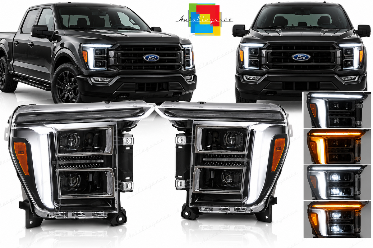 FARI FULL LED DRL ADATTI PER FORD F150 MK14 20-23