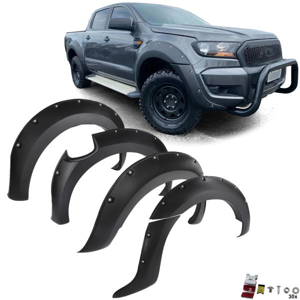 Wheel Arch Mudguard with PDC Set 9" for Ford Ranger T7 16-19 2.2 3.2