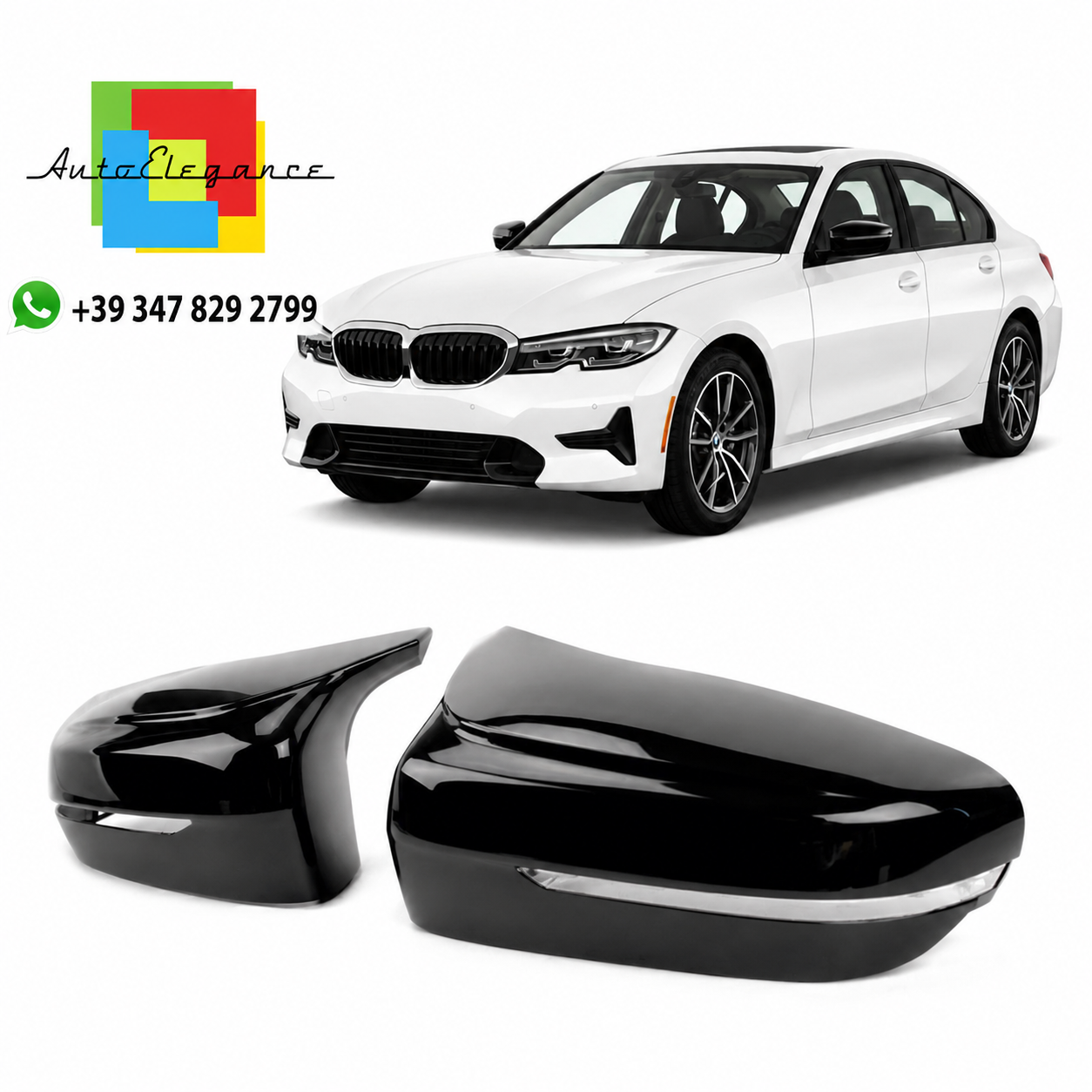 SPLITTER SUITABLE FOR VW GOLF 8 GTI GTD RLINE LOOK GLOSSY BLACK SPORTY DESIGN