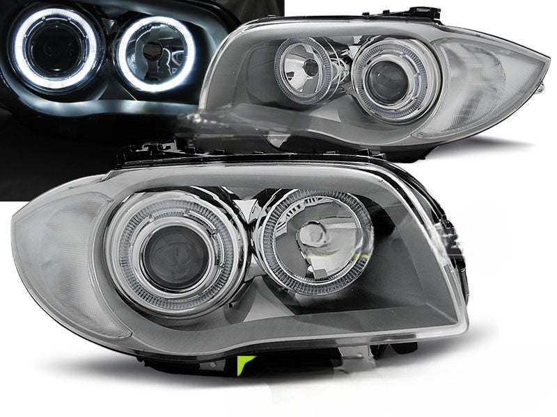 🤩FARI ANGEL EYES CROMATI ADATTI PER BMW 1 E87/E81/82/88 04-11🤩