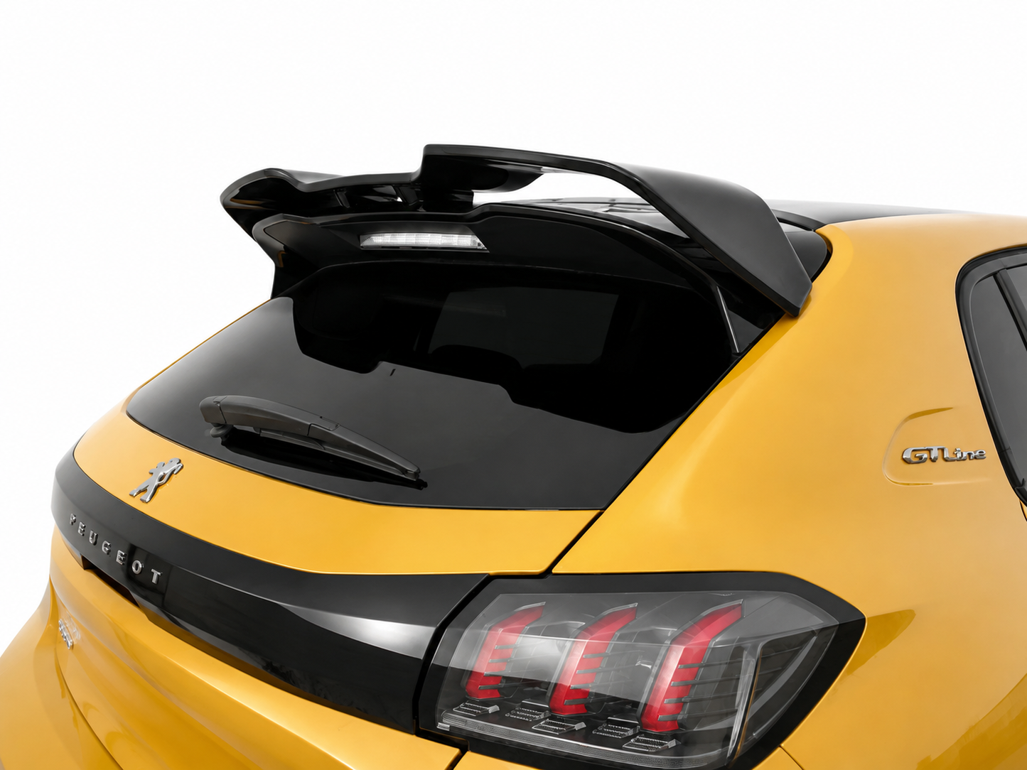 👉Spoiler Tetto Posteriore V.3 Peugeot 208 Mk2 19+ Alettone PU Non Verniciato👈
