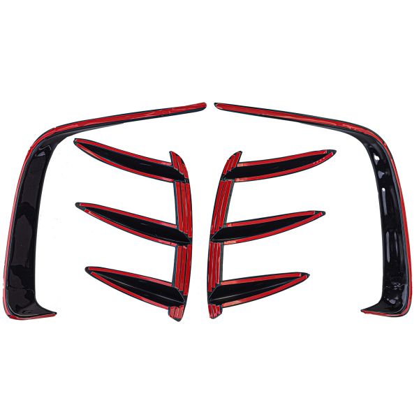 Spoilerwings Set Flaps Splitter Paraurti Posteriore per Mercedes A W176 13-18