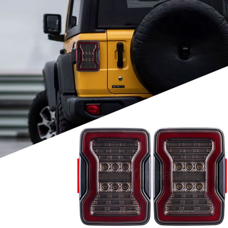 ART.4029 FARI LED Fumo nero per Jeep Wrangler JK 2007-2018
