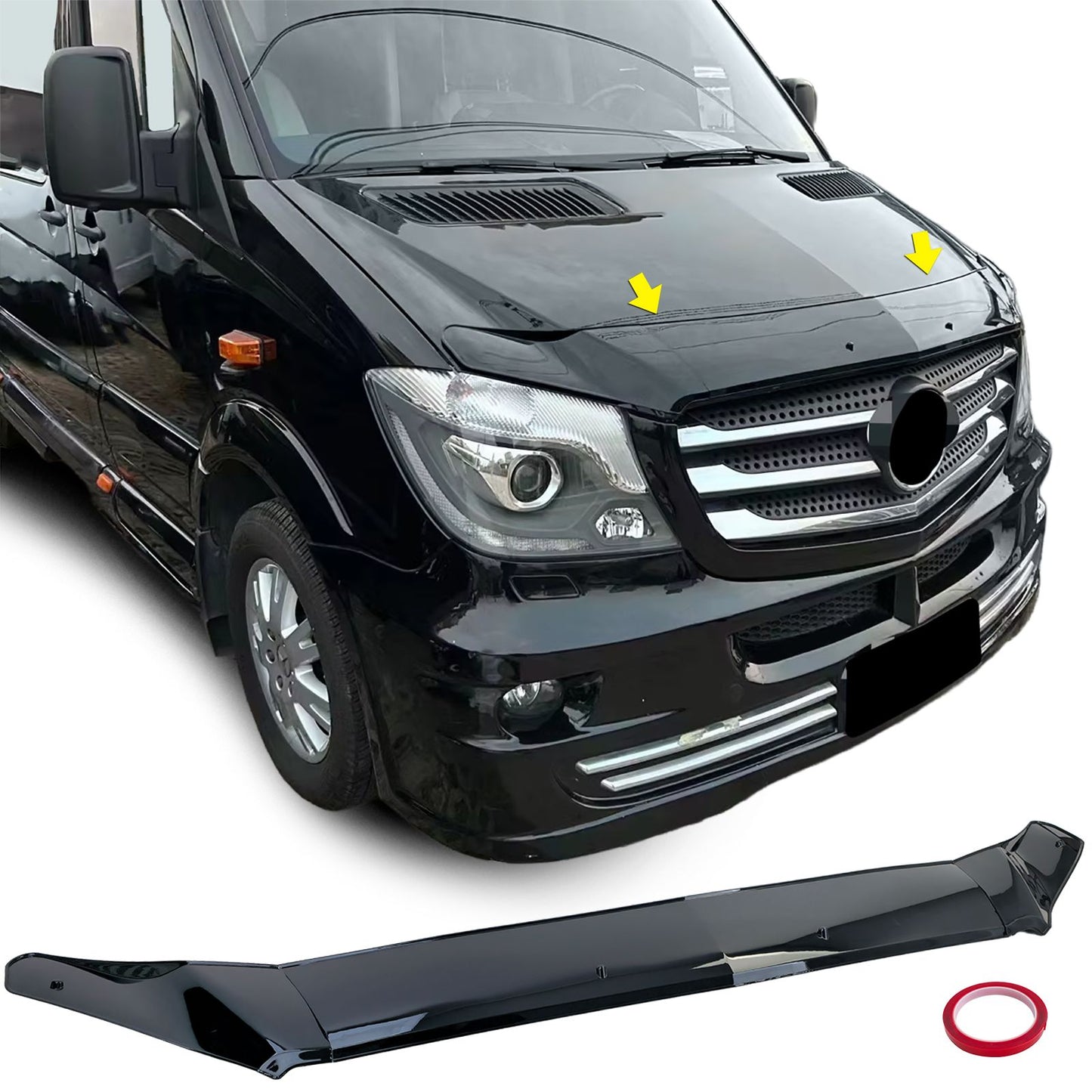 💫ART.7933 Protezione Cofano Protezione anti-sassi per Sprinter W906 13-18💫