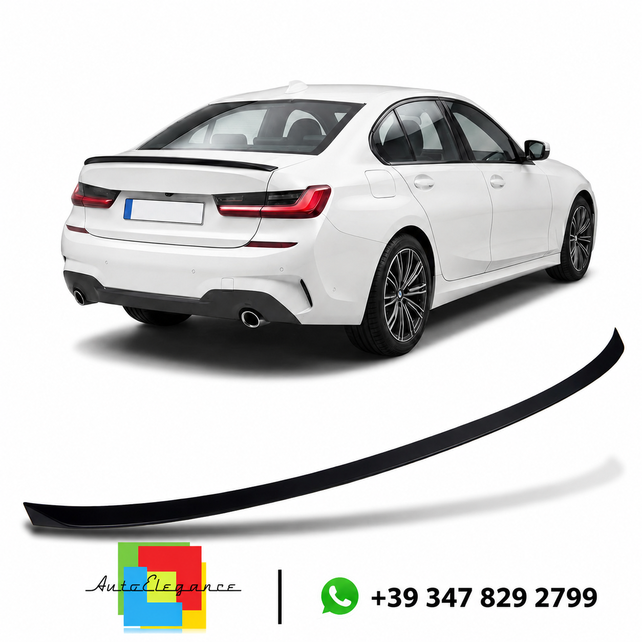 👉Spoiler posteriore bagagliaio Nero Opaco per BMW Serie 3 G20 Sedan 18-24👈