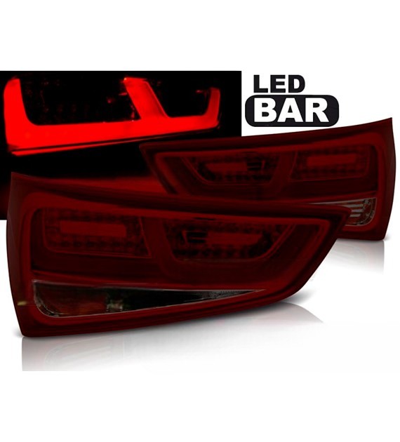 FARI POSTERIORI A LED ROSSI FUMO adatti per AUDI A1 2010-12.2014