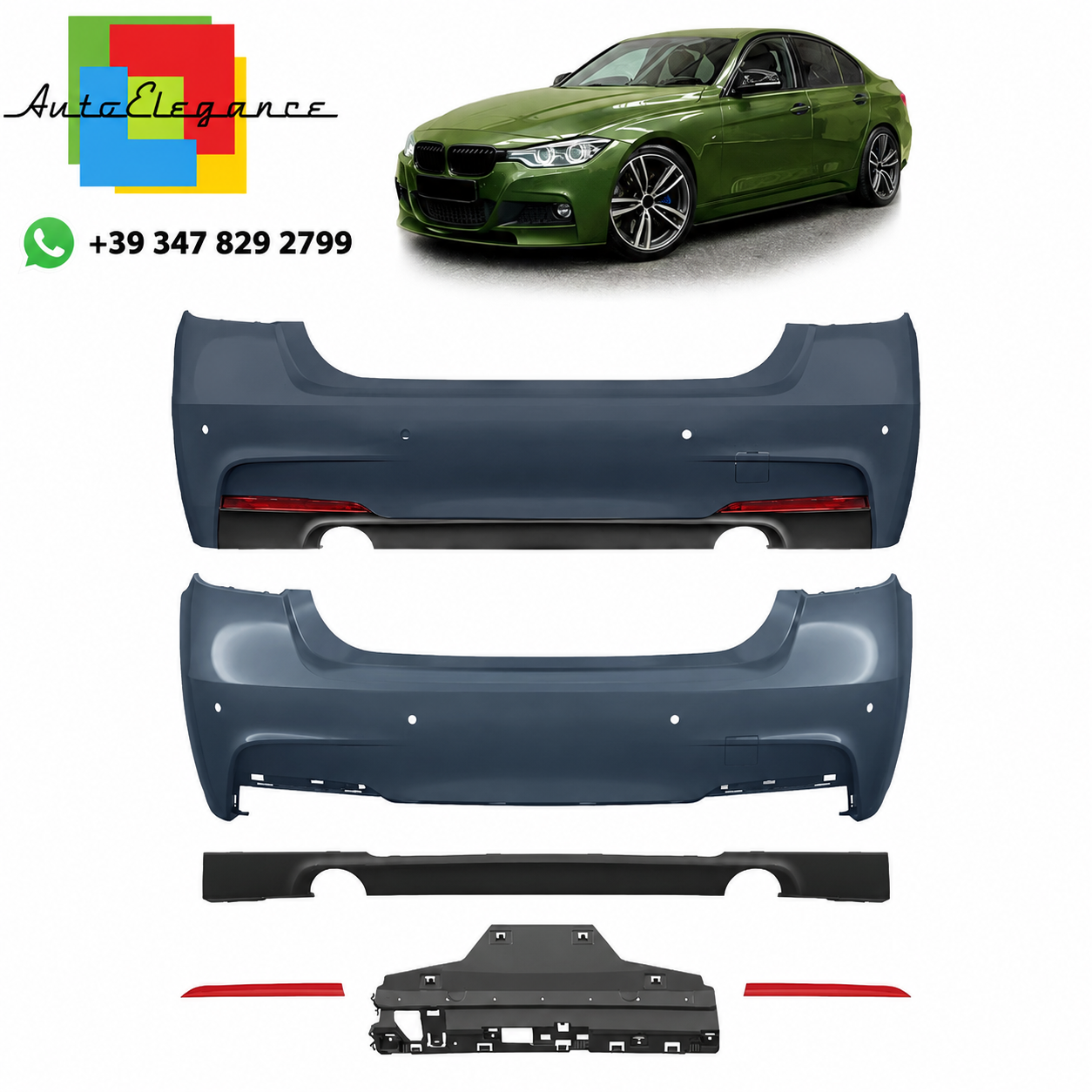 SPLITTER SUITABLE FOR VW GOLF 8 GTI GTD RLINE LOOK GLOSSY BLACK SPORTY DESIGN