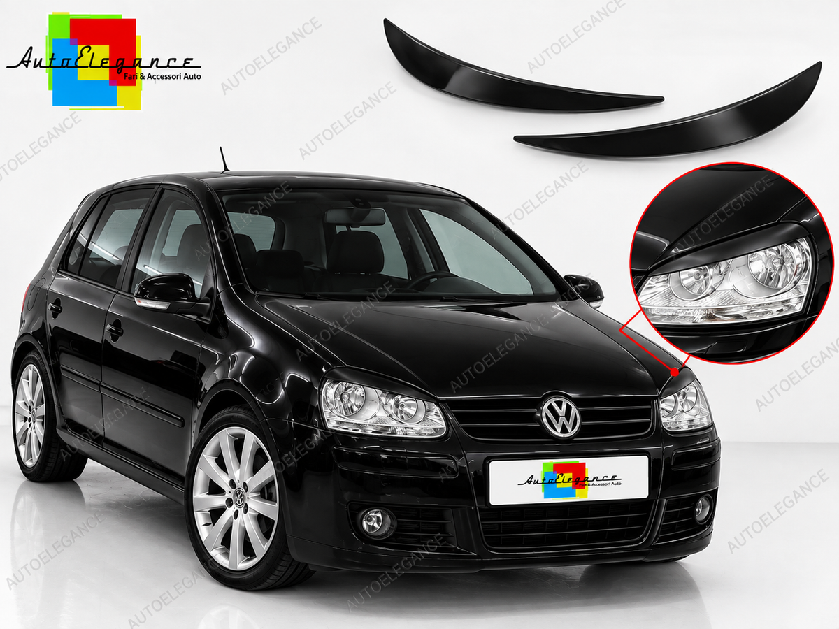 👉Sopracciglia Fari ABS Adatto per Volkswagen Golf MK5 03-08👈