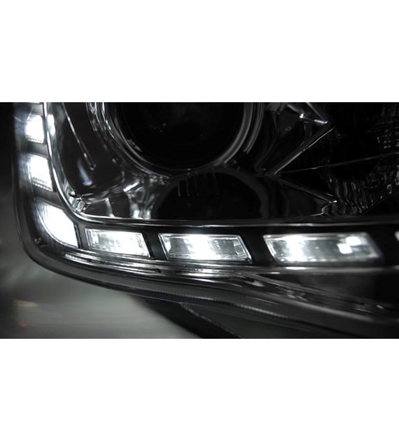💕 Fari Anteriori Adatti per Seat Ibiza 6J 12-15 True DRL LED Cromati 💕