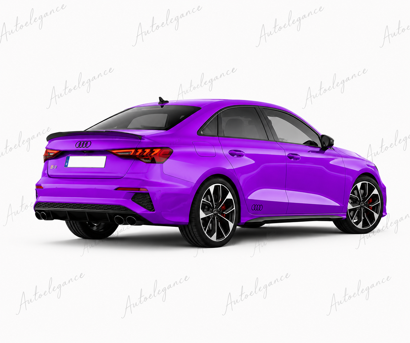🔥ART.9885 SPOILER POSTERIORE STILE M4 PER AUDI A3 S3 RS3 8Y NERO LUCIDOo 20+🔥