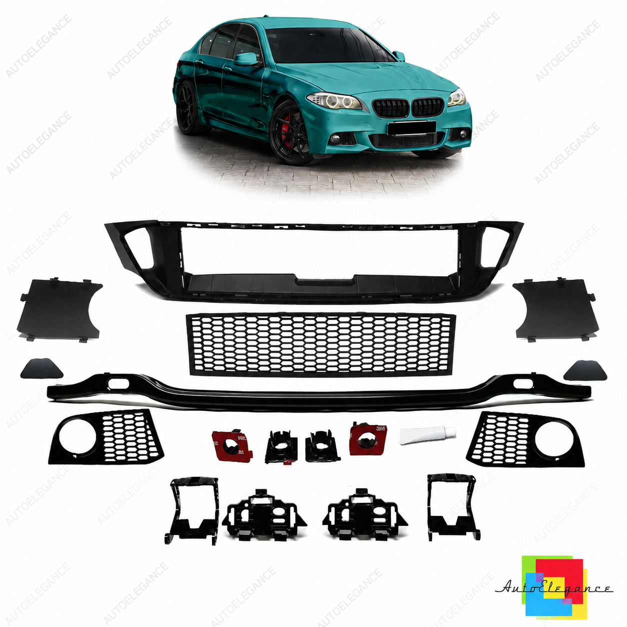 👉Set di accessori per paraurti anteriore adatto per BMW Serie 5 F10 F11 10-13👈