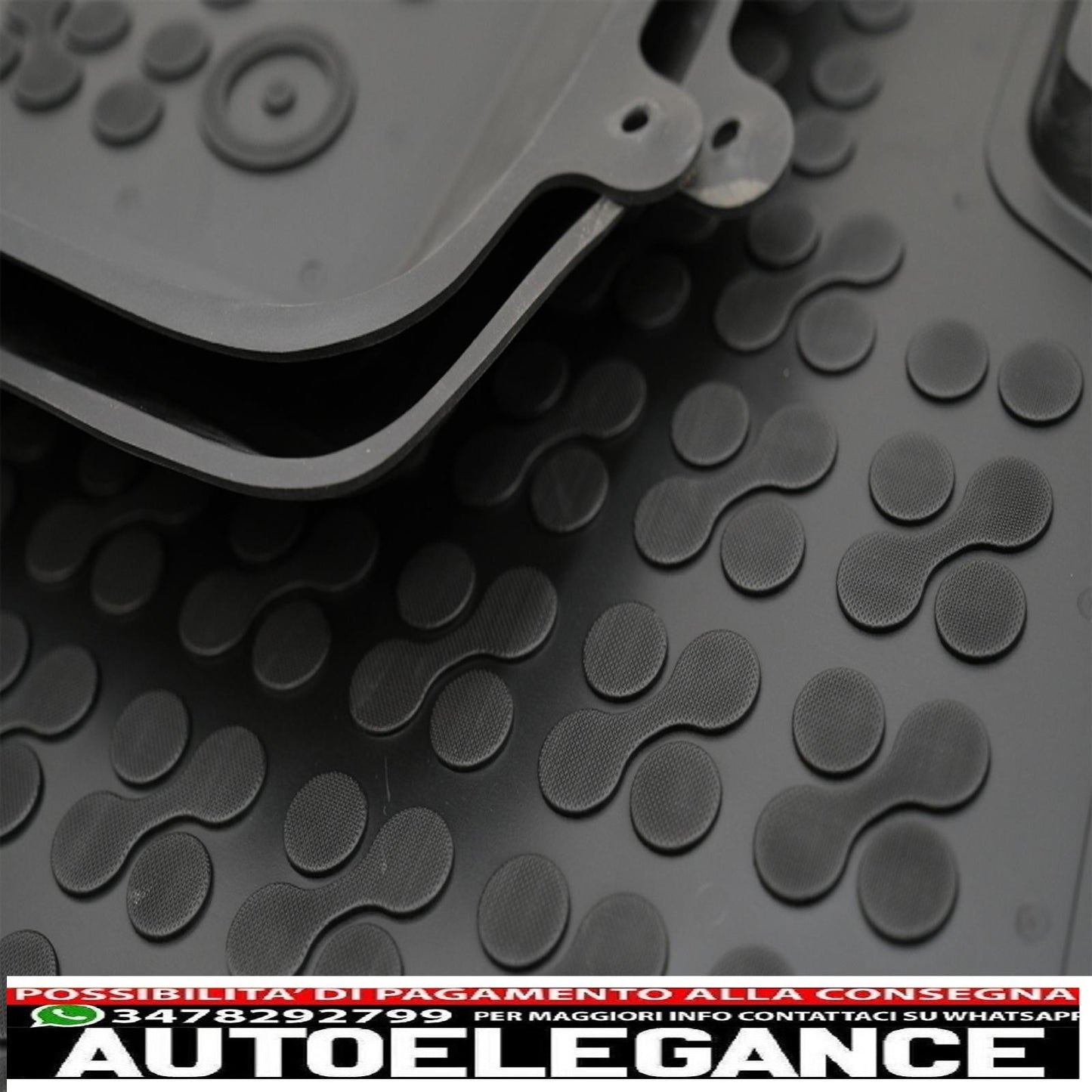 Black rubber floor mats suitable for Toyota Corolla Xii E210 (2018-up) sedan Station Wagon