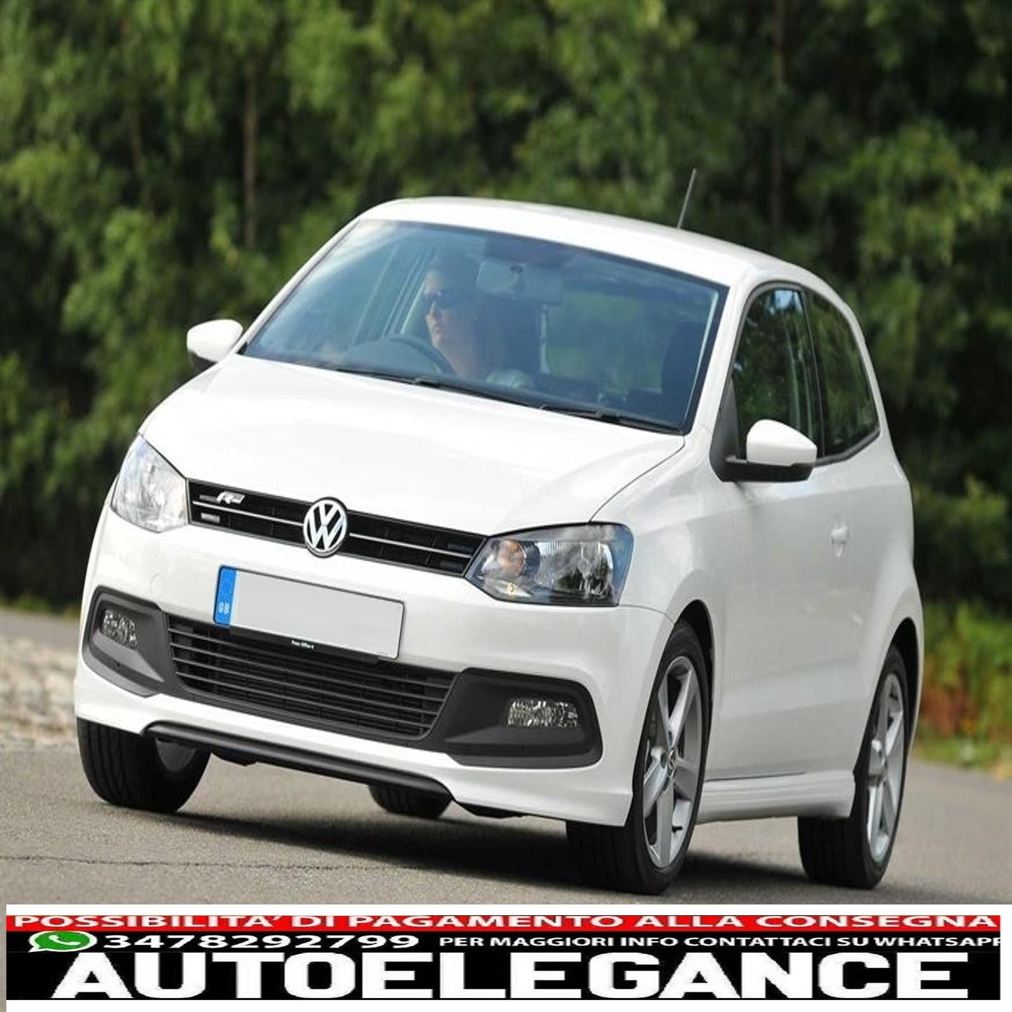 front bumper suitable for vw polo 6r 6c (03.2009-09.2017) r-line r20 design