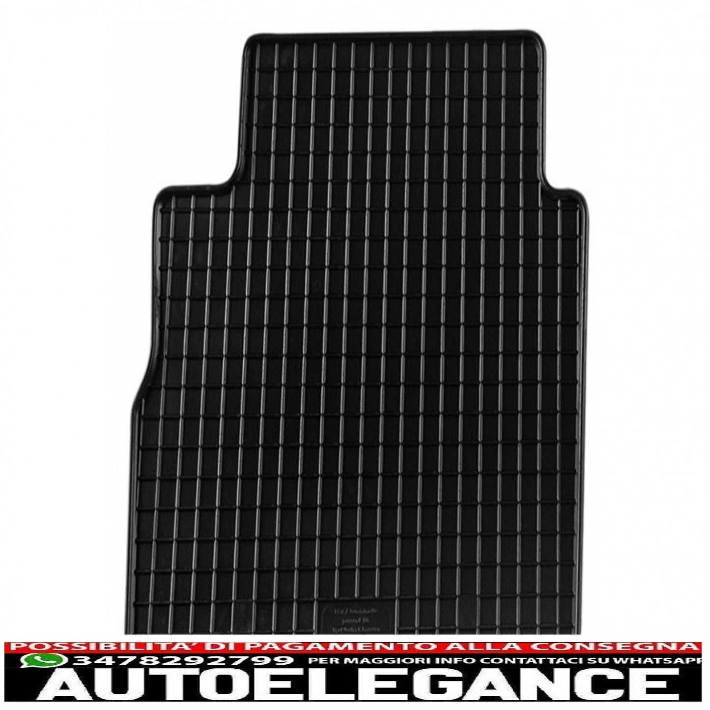 Black rubber mat suitable for opel corsa c (2000-2006)