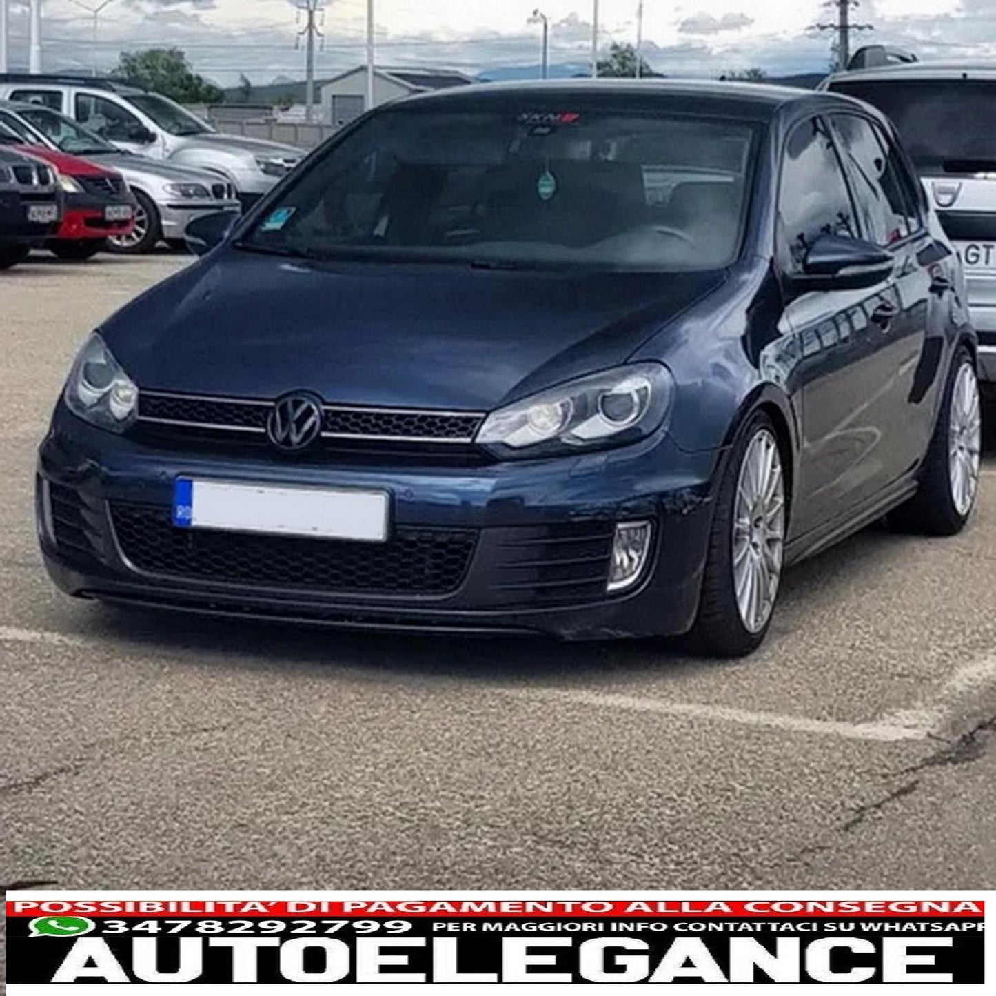 center grille front grille suitable for vw golf 6 vi (2008-2012) gtd design