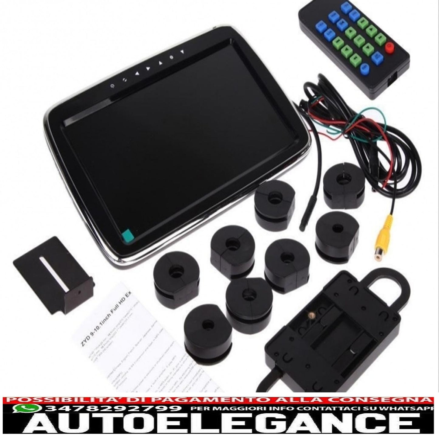 10 inch Universal Car Headrest DVD Player HDMI LCD Screen Suitable for Seat Monitor