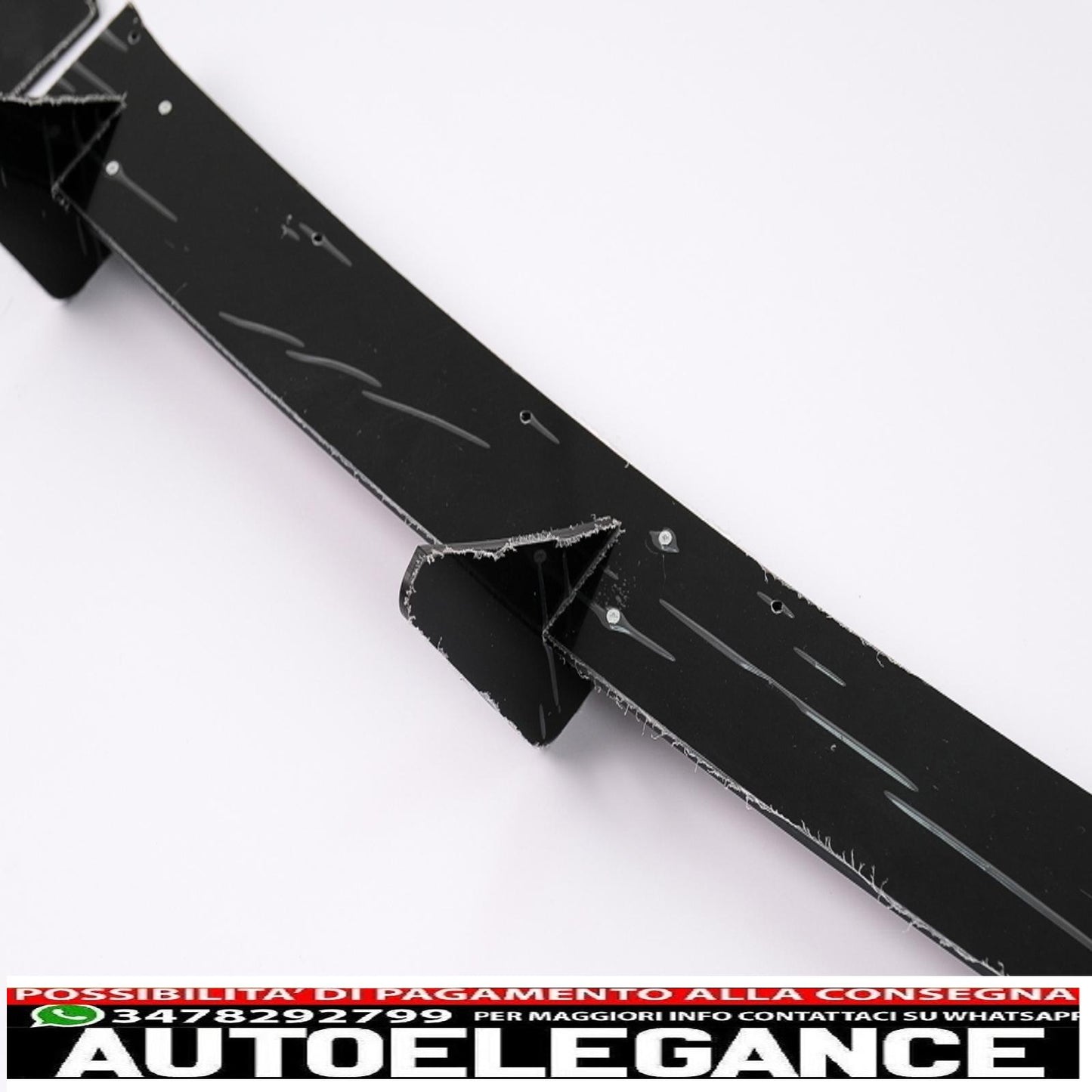 Estensione paraurti posteriore per diffusore adatta per Seat leon mk3 5f hatchback (2012-2016)