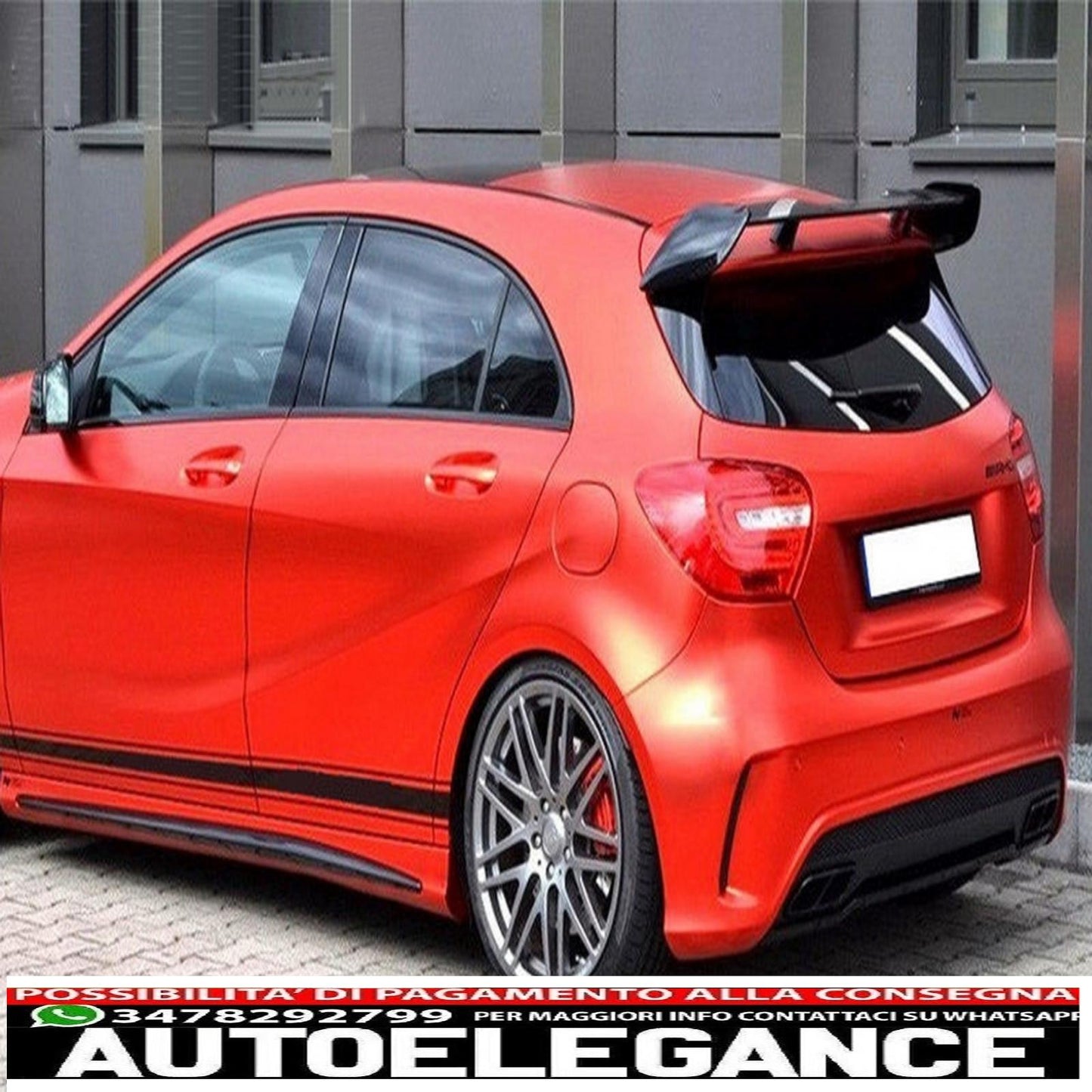 trunk spoiler, trunk lid spoiler suitable for mercedes A-class w176 (2012-2018) a45 a-design