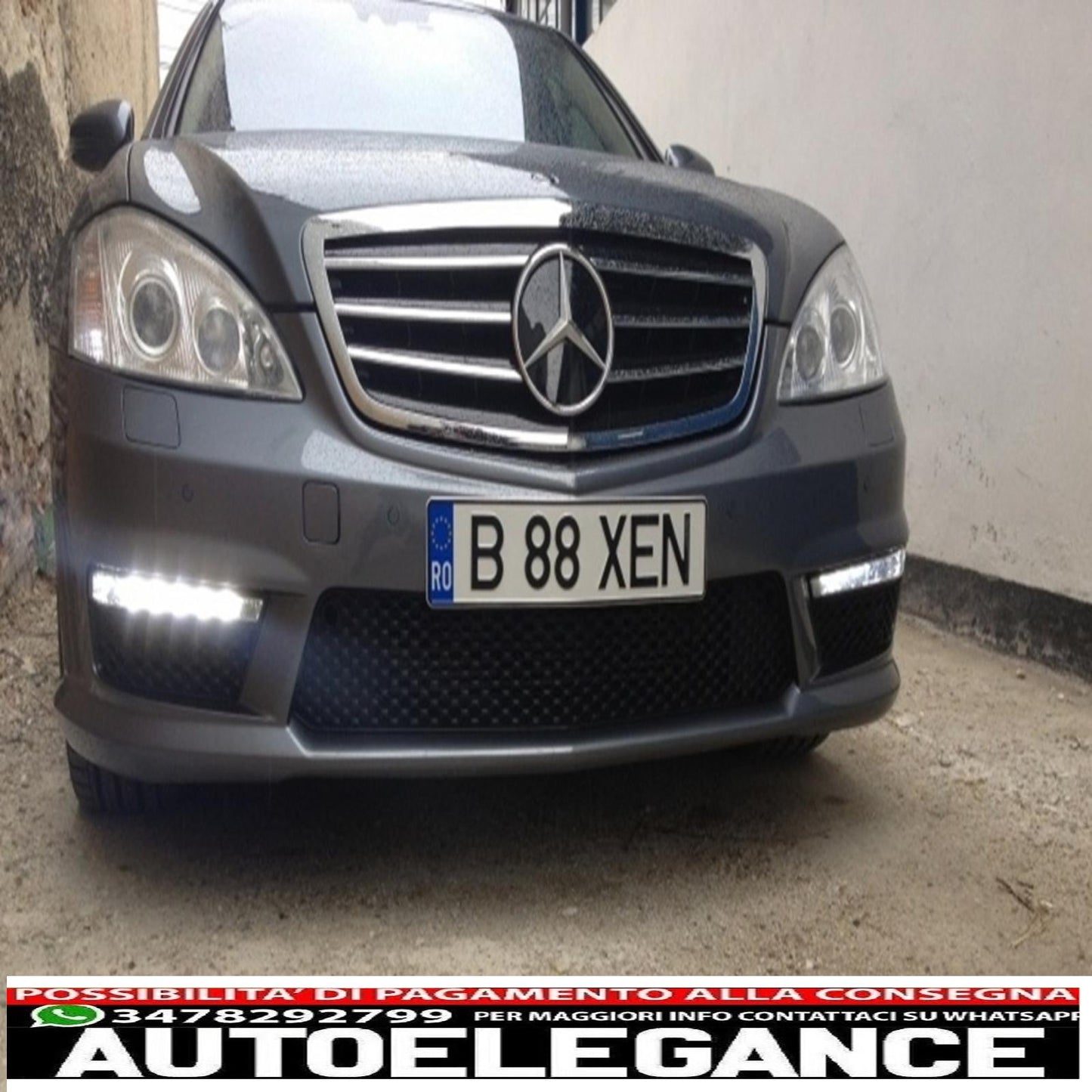 dedicated led drl daytime running lights suitable for mercedes s class w221 (2010-2013) left right side