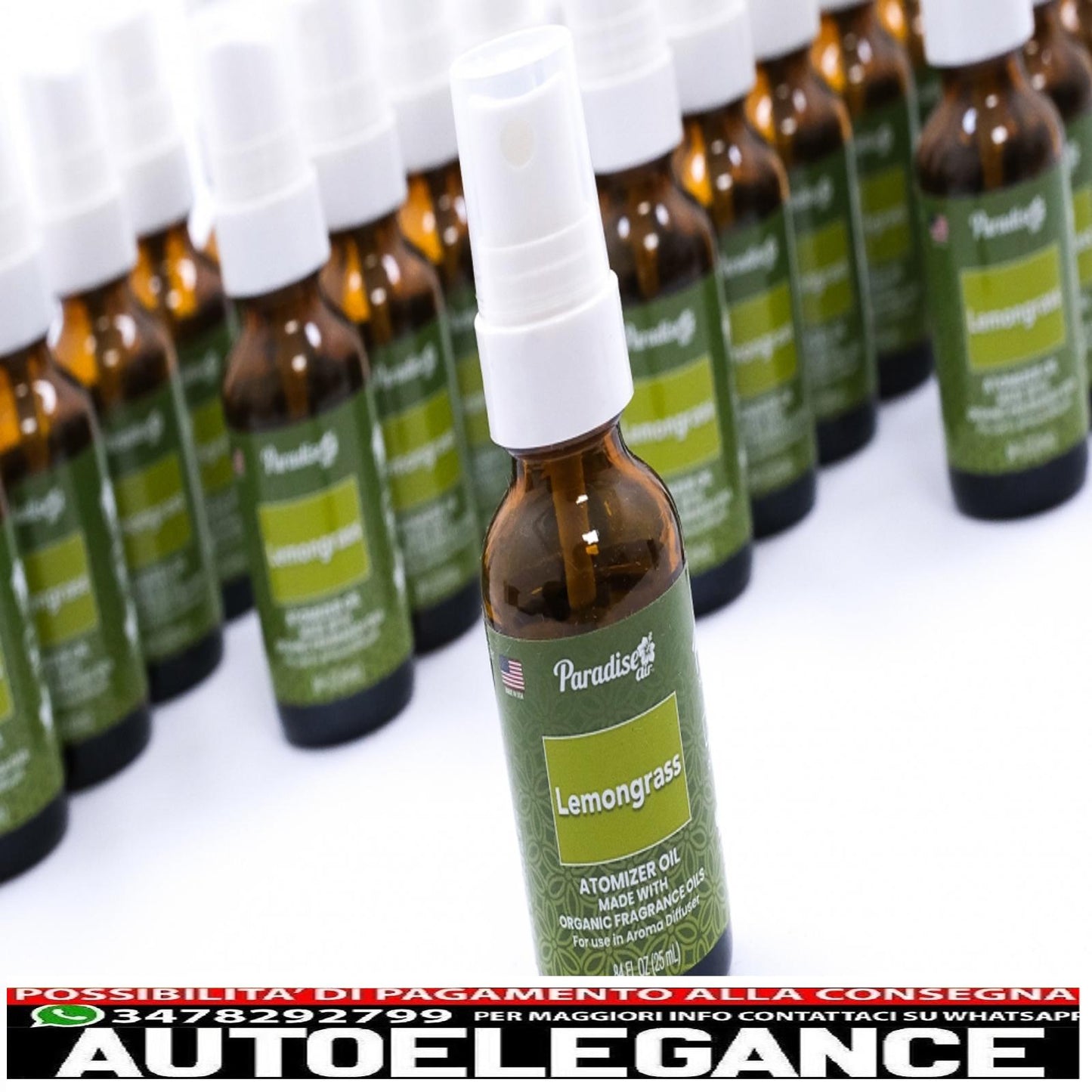 Paradise Air Fresh atomizzatore olio deodorante spray 25 ml citronella 25 unità diffusore di aromi