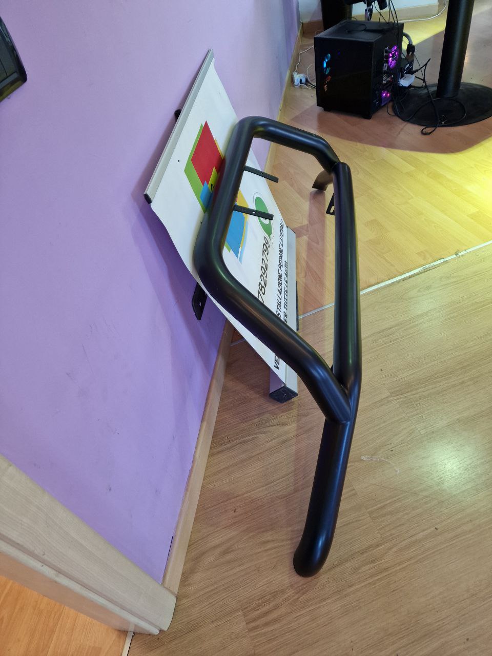 ⏩BULL BAR NERO ADATTO A FORD RANGER TK 2015+ SOTTO PARAURTI ANTERIORE INOX