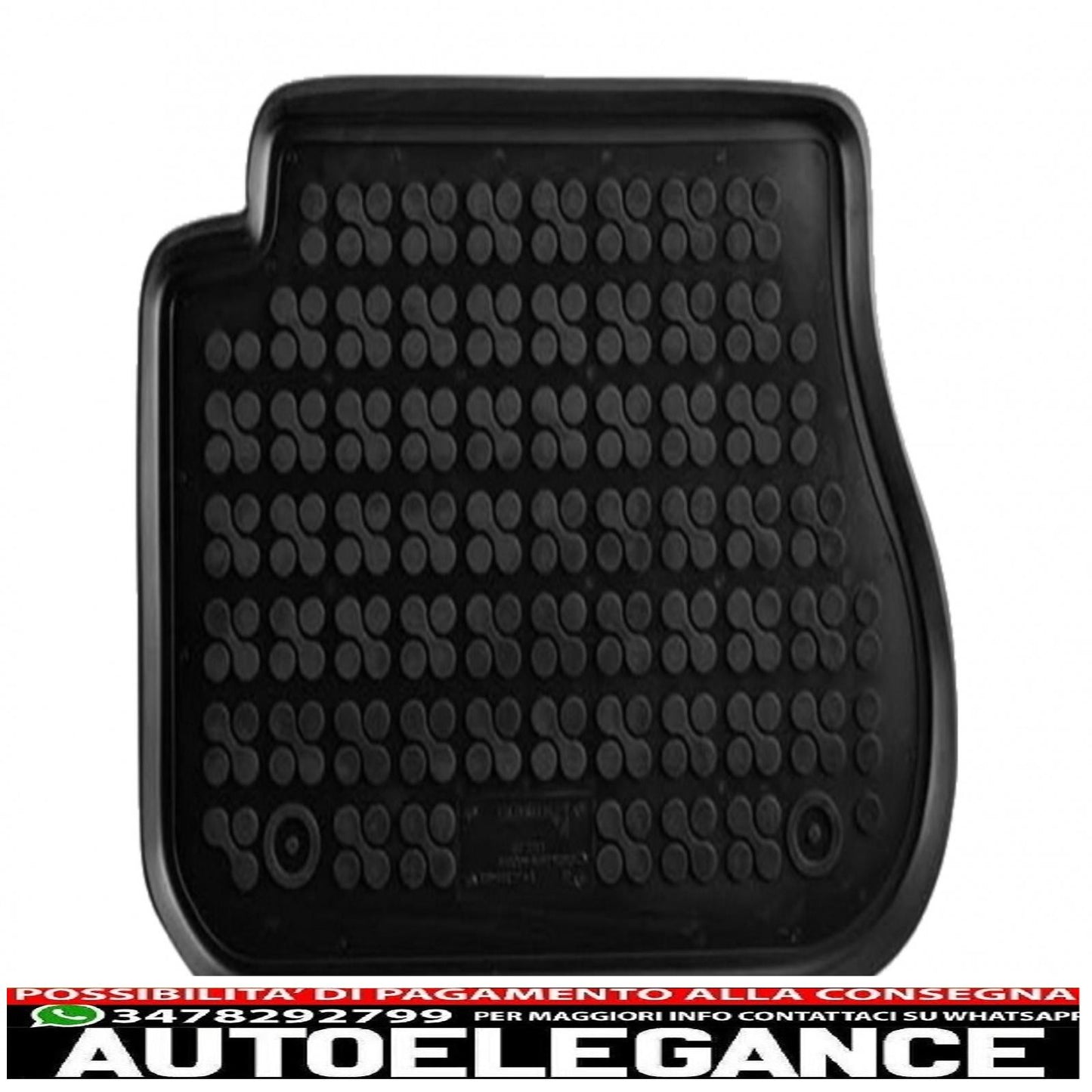 black rubber mat suitable for vw caddy (2003-) vw caddy maxi life (2007-)