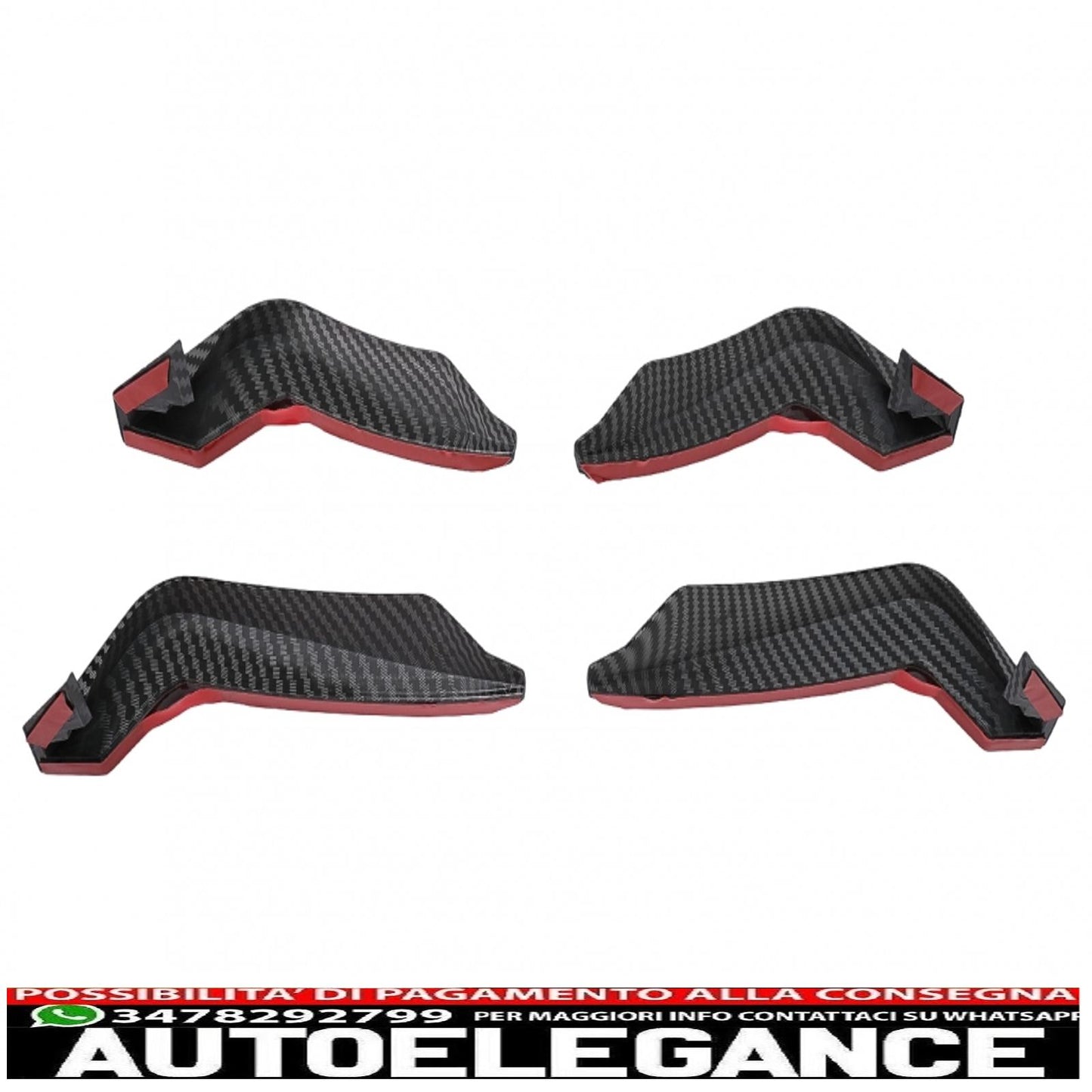 Alette paraurti anteriori adatte per audi a5 f5 (2017-2019) per quattro rs5 design rivestite in carbonio AUTOELEGANCERICAMBI