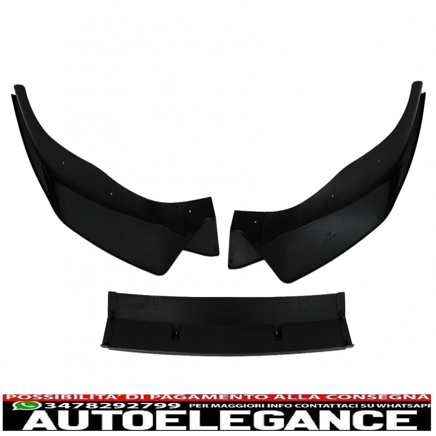 Front Bumper Spoiler Lip Fit For BMW X3 G01 X4 G02 LCI (2021-up) M Sport Piano Black