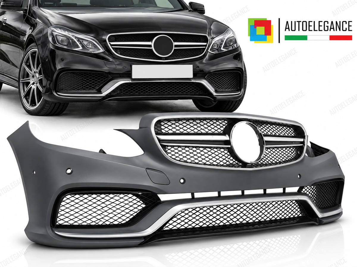 PARAURTI ANTERIORE STILE SPORT PDC ADATTO PER MERCEDES W212 13-16 LOOK AMG