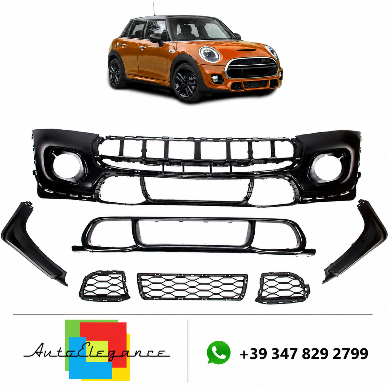 👉Paraurti anteriore Cooper S adatto per MINI F55 F56 F57 2013-2021👈