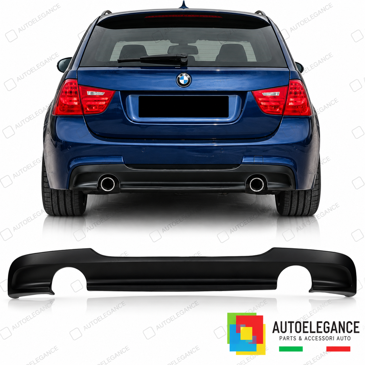 DIFFUSORE ADATTO PER BMW E90 E91 LCI 08-12 LOOK M