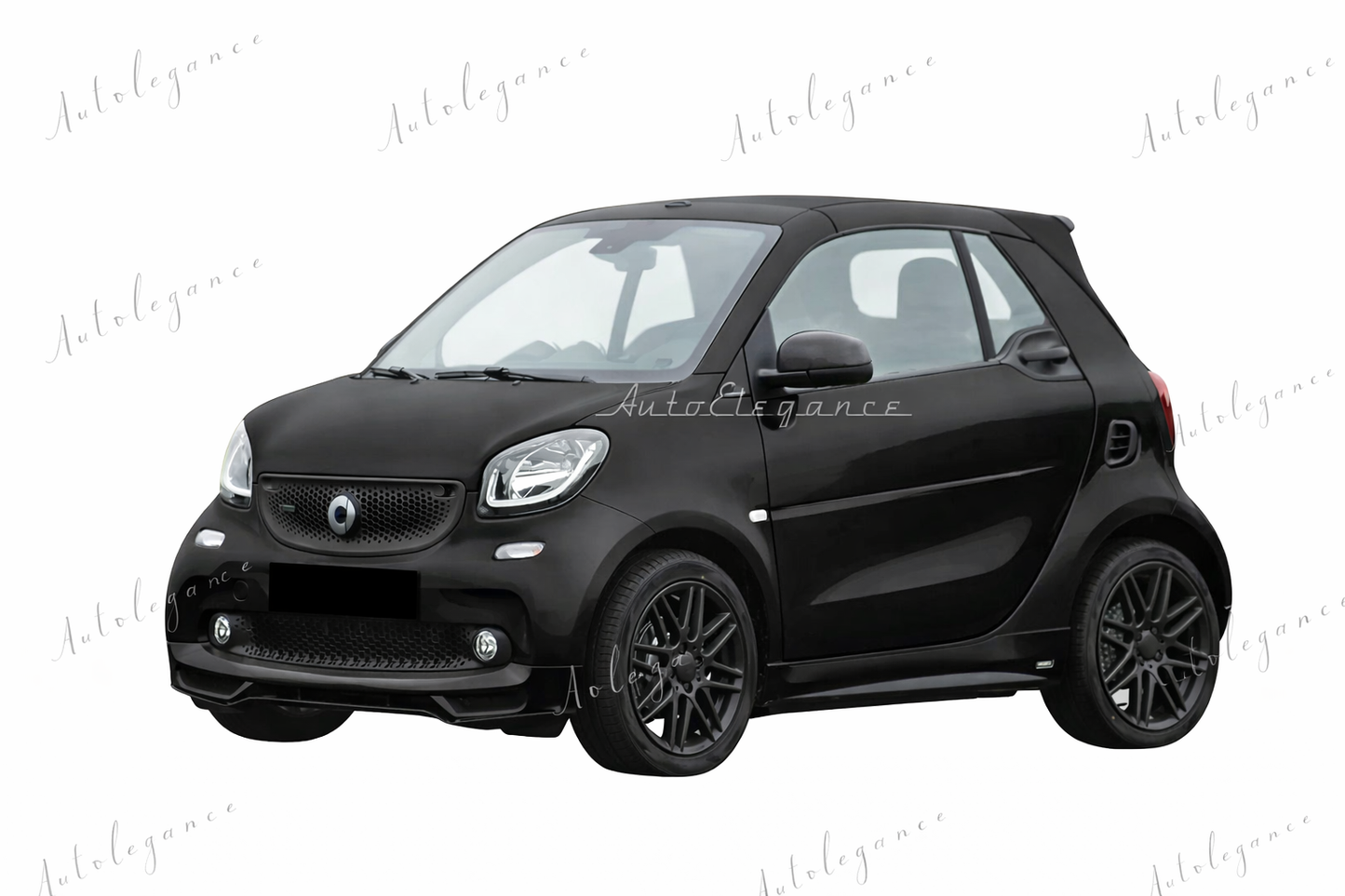 🔥ART.0338 SPLITTER SOTTO PARAURTI SPORTIVO IN ABS PER SMART FORTWO 453 2014+🔥