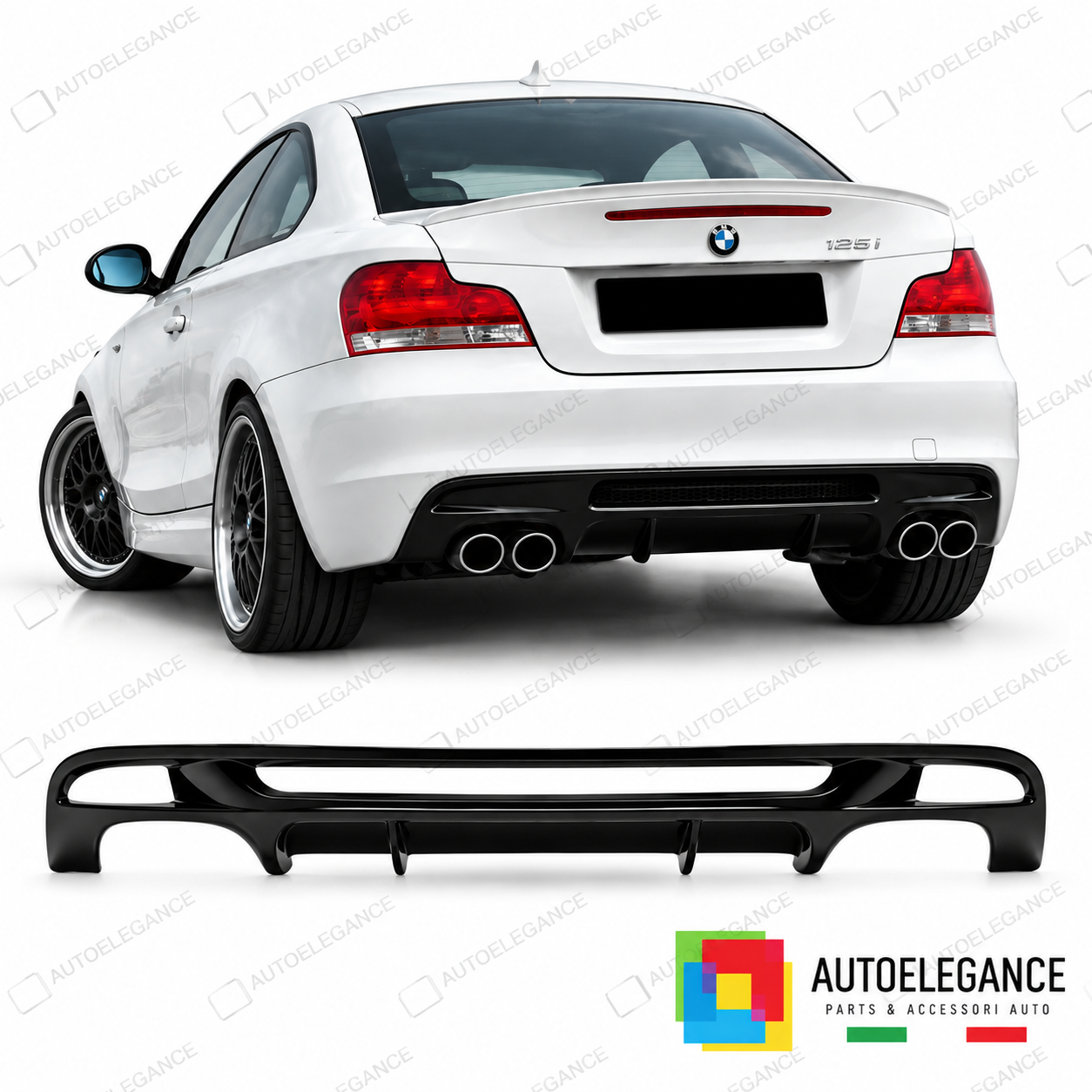 DIFFUSORE BMW E82 E88 06-10 LOOK M PERFORMANCE