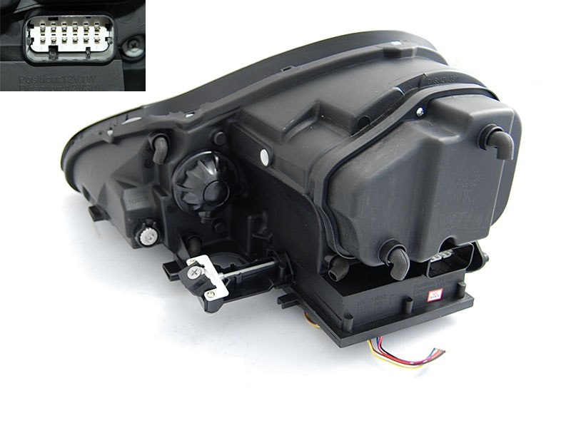 💫ART.4913 FARI ANTERIORI DAYLIGHT CHROME HID PER PORSCHE CAYENNE 2002-2006💫