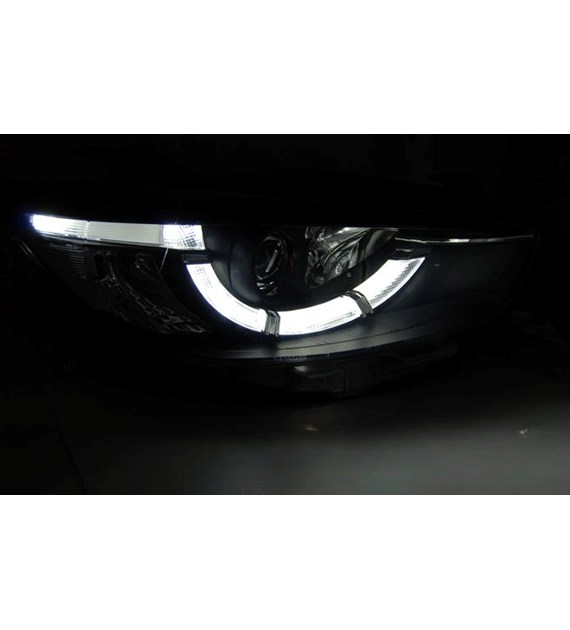 ๐ Fari Anteriori Adatto per Mazda CX-5 11-15 LED DRL Cromati True DRL ๐