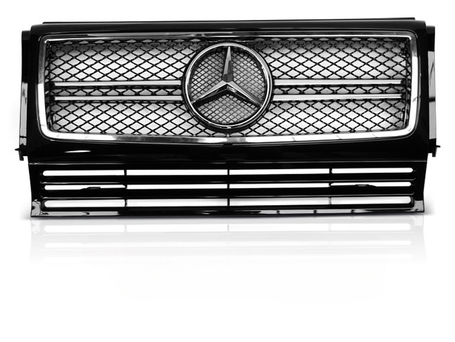 BLACK CHROME SPORT GRILLE SUITABLE FOR MERCEDES W463 90-12