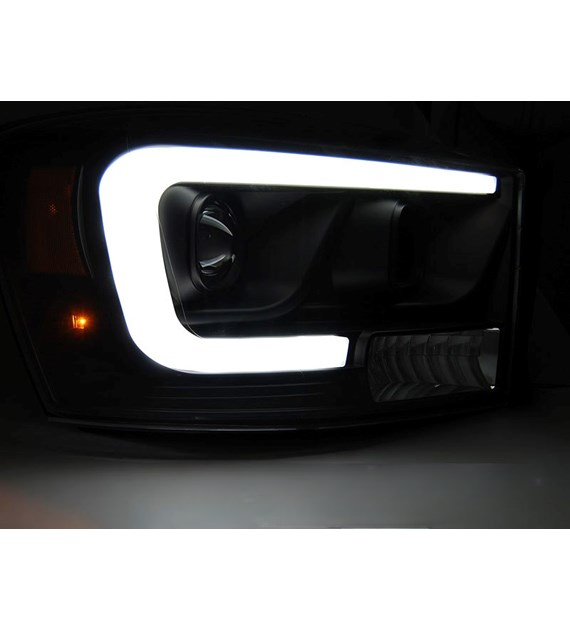 π Fari Anteriori Adatto per Dodge RAM 2006-2008 Tube Light LED Neri π
