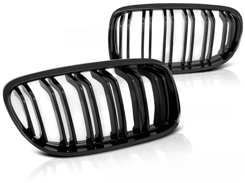 GRIGLIA DOUBLE BAR LOOK NERO LUCIDO SPORT ADATTO PER BMW E90 / E91 LCI 09-