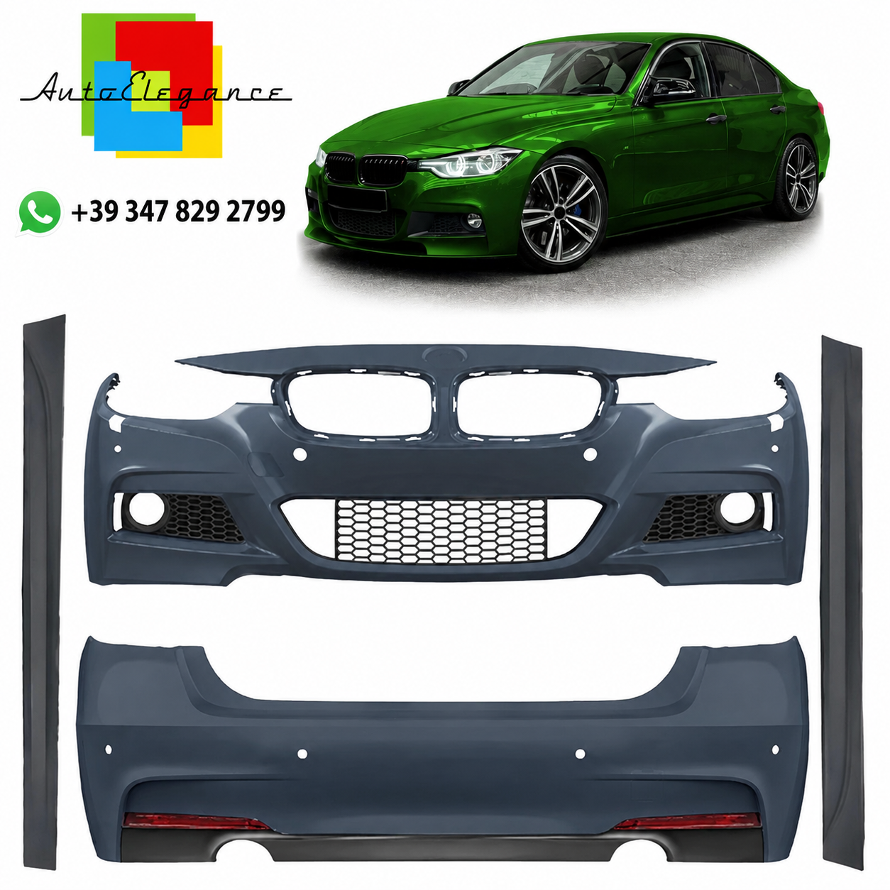 π Bodykit PDC SRA adatto per BMW 3 (F30) Sedan 2012-2018π