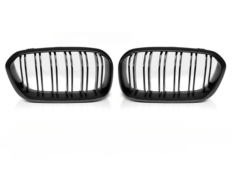GRIGLIA NERA OPACA DOPPIA BARRA ADATTA PER BMW F20 F21 LCI 15-18