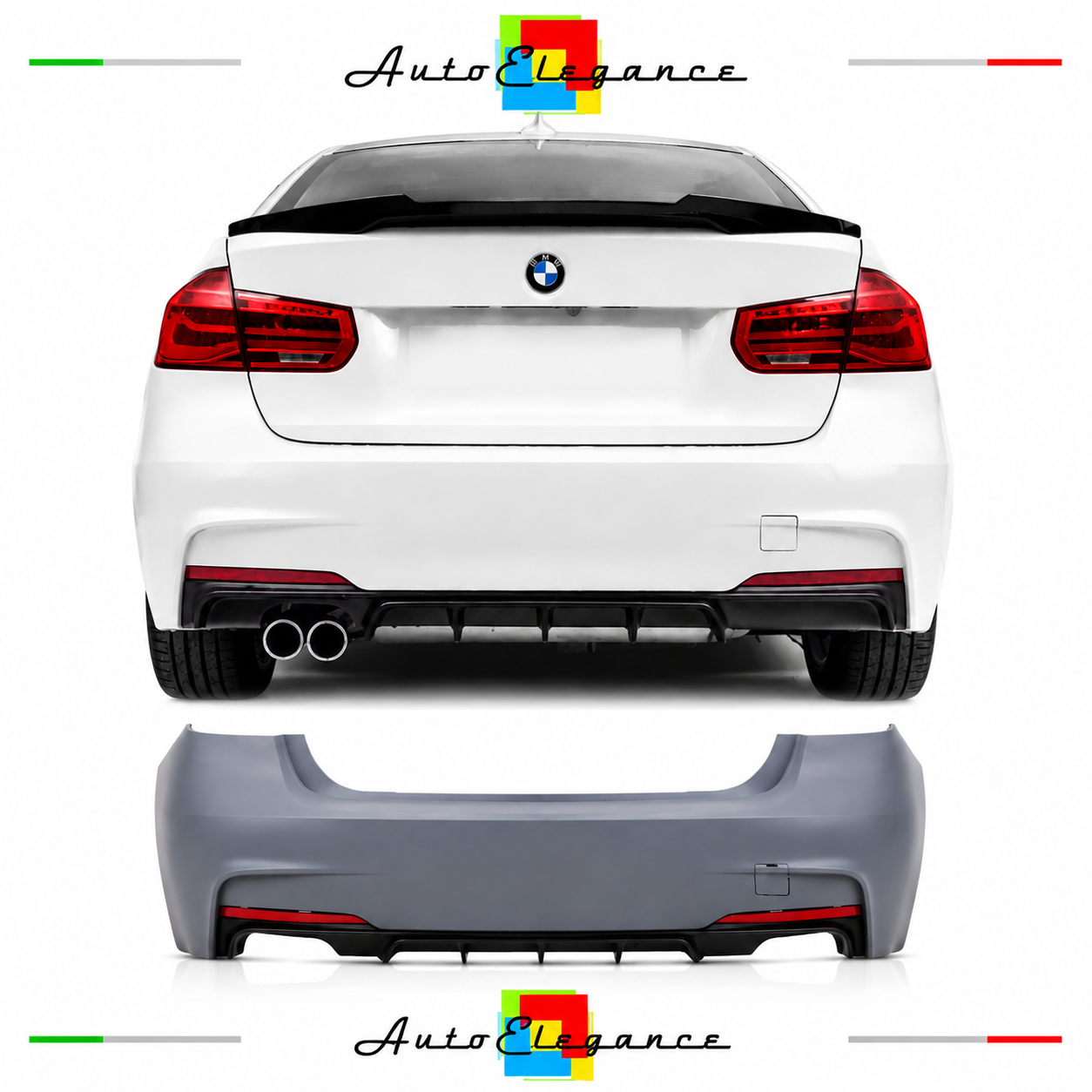 PARAURTI POSTERIORE BMW F30 LOOK M PERFORMANCE