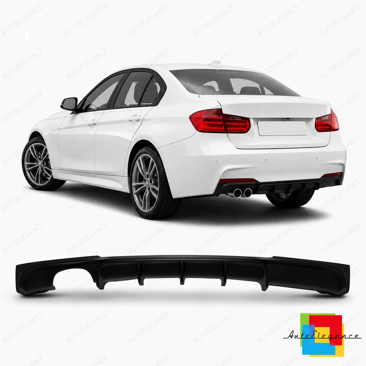 👉Diffusore posteriore adatto per BMW Serie 3 F30 F31 2011-2019 M-Tech👈